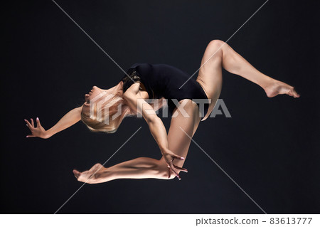 woman in the air. beautiful dancing ballet girl 83613777