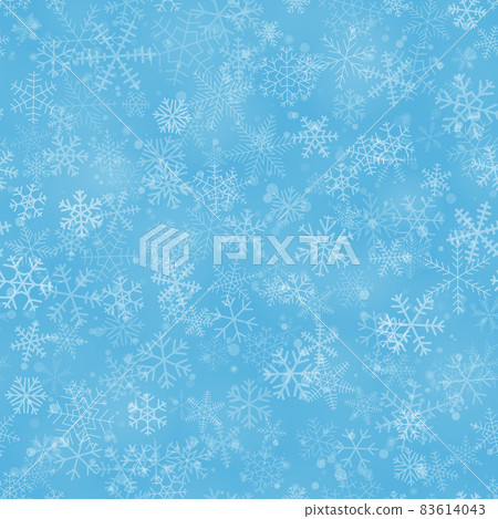 Christmas seamless pattern of snowflakes 83614043