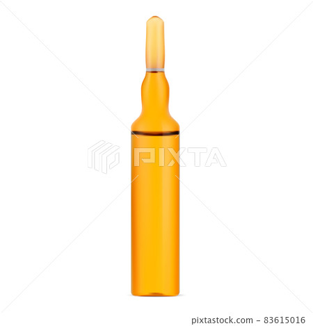 Medicine ampoule. Brown glass cosmetic serum ampule 83615016