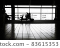 Silhouette at the airport 83615353
