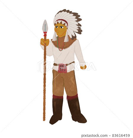 Illustration of an Indian man 02 83616459