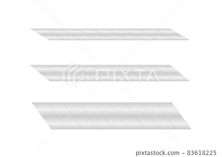 Illustration of a replacement blade for a utility knife 83618225