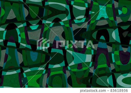 Retro curved pattern of green variation Retro curved pattern of green variation 83618936