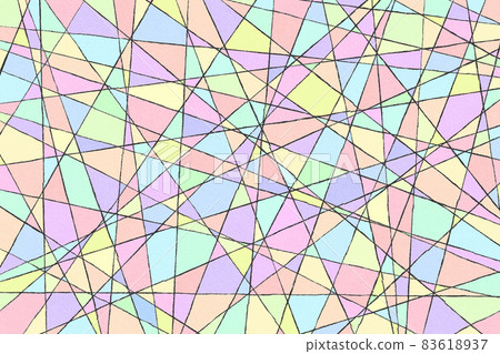 Pastel multi-colored fine linear split mosaic pattern Pastel multi-colored fine linear split mosaic pattern 83618937
