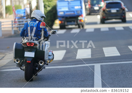 警察摩托車巡邏圖片 83619152