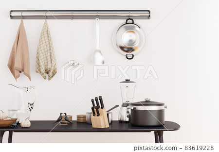 Image of kitchen interior taken in the morning 83619228