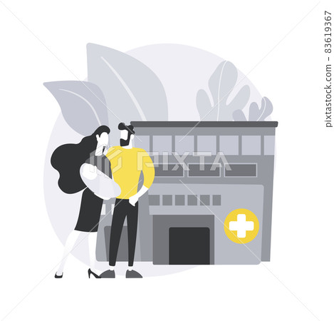 Maternity services abstract concept vector illustration. Maternity services abstract concept vector illustration. 83619367