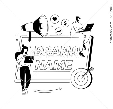 Brand name abstract concept vector illustration. Brand name abstract concept vector illustration. 83619812