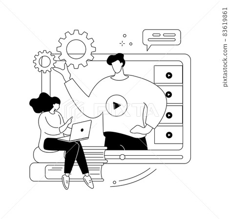 How-to videos abstract concept vector illustration. How-to videos abstract concept vector illustration. 83619861