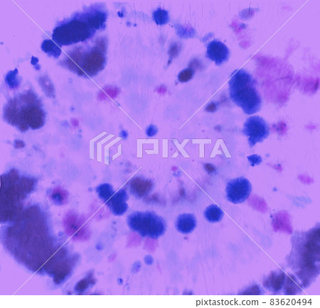 Abstract Circle Design. Color Fabric. Watercolor 83620494