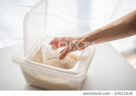 Rice stocker and measuring cup Rice stocker and measuring cup 83621626