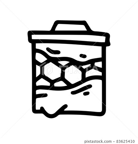 hive frame line vector doodle simple icon hive frame line vector doodle simple icon 83625410