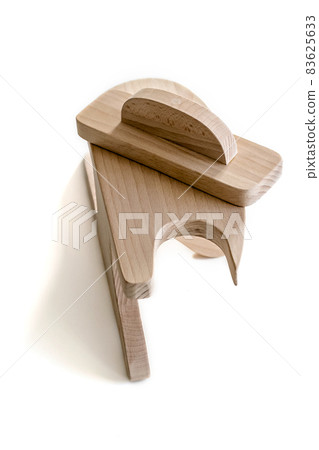Two wooden pads made of beech for wet-heat treatment on an iron. 83625633