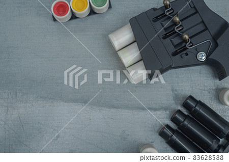 Starting device of hunter signals. Manual signal rocket launcher. Color signals. 83628588