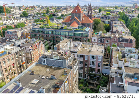 Amazing view of a residential area with buildings 83628715