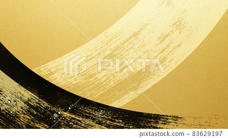 簡單的日式金箔背景素材 83629197