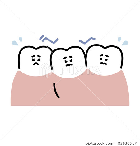 Teeth with poor alignment (character) 83630517