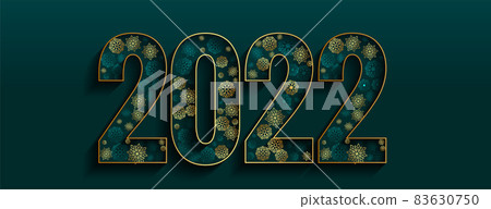 2022 premium new year banner with snowflakes 2022 premium new year banner with snowflakes 83630750