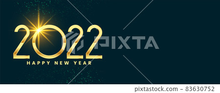 2022 new year golden celebration sparkling banner design 2022 new year golden celebration sparkling banner design 83630752