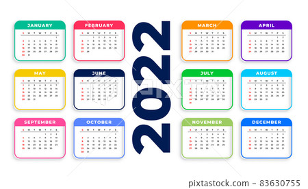 2022 new year clean calendar template 2022 new year clean calendar template 83630755