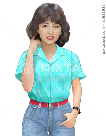 80's fashion and hairstyle women 83631938