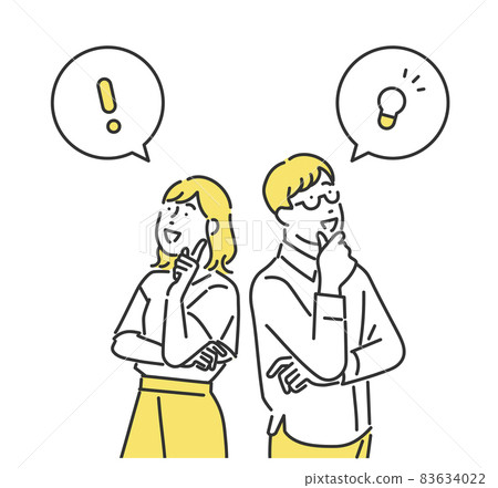 啟發解決方案的男女、情侶、情侶的圖像插圖素材 啟發解決方案的男女、情侶、情侶的圖像插圖素材 83634022
