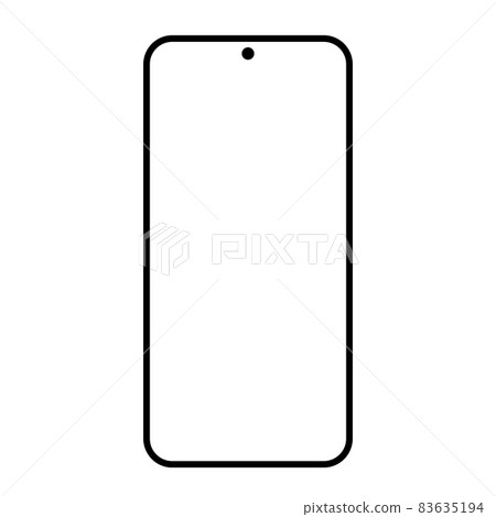 Phone screen mockup, poco smart phone screen x3 13 pro stock illustration 83635194