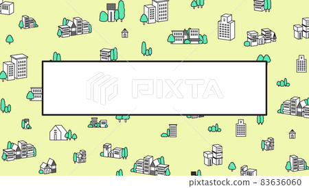 城市景觀插畫 telop base 待機畫面 城市景觀插畫 telop base 待機畫面 83636060