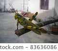 A locust was perched on a branch.  83636086