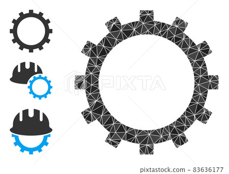 Vector Triangle Filled Gear Icon and Similar Icons Vector Triangle Filled Gear Icon and Similar Icons 83636177