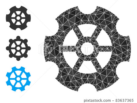 Vector Lowpoly Gear Icon and Similar Icons 83637365