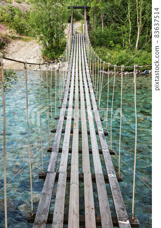 Suspension rope bridge 83637514