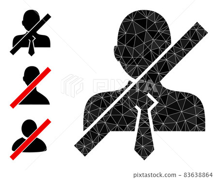 Vector Triangle Filled Stop Gentleman Icon with Similar Icons Vector Triangle Filled Stop Gentleman Icon with Similar Icons 83638864