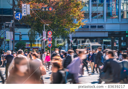 Tokyo cityscape in Japan November, vaccine effect is running out one after another ... Astonishment ・ Elderly people still overflowing in Shibuya = November 4th Tokyo cityscape in Japan November, vaccine effect is running out one after another ... Astonishment ・ Elderly people still overflowing in Shibuya = November 4th 83639217