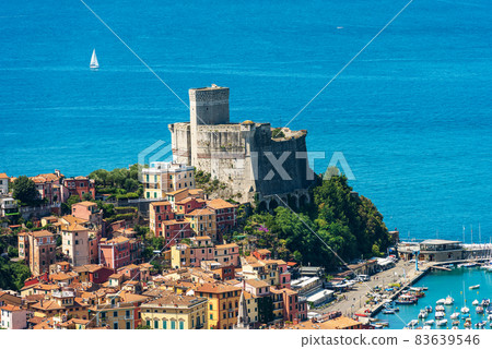 Cityscape of Lerici with the Ancient Castle - Gulf of La Spezia Liguria Italy 83639546