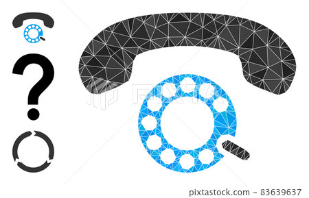 Vector Triangle Filled Pulse Dialing Icon and Other Icons Vector Triangle Filled Pulse Dialing Icon and Other Icons 83639637