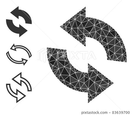 Vector Polygonal Refresh Icon and Similar Icons Vector Polygonal Refresh Icon and Similar Icons 83639700