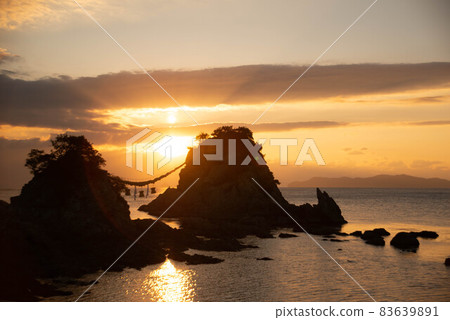 Saiki City (Kamiura Town) Bungo Futamigaura Sunrise 83639891