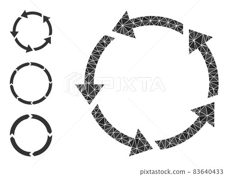 Vector Polygonal Rotation Icon and Similar Icons Vector Polygonal Rotation Icon and Similar Icons 83640433