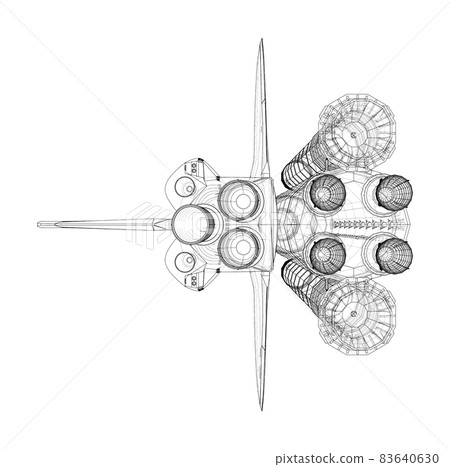 Rocket carrying space shuttle Rocket carrying space shuttle 83640630