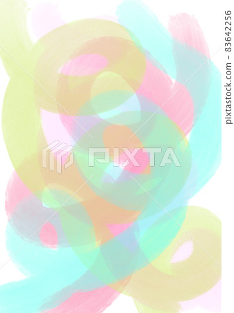 色彩鮮豔的圓形和圓形抽象背景 83642256