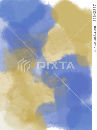 藍色和赭石兩種顏色的日式抽象背景 83642257