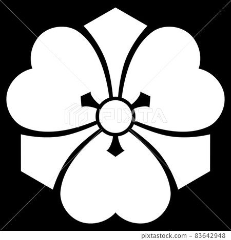 It Is The Family Crest Of Ukita Hideie And - Stock Illustration 