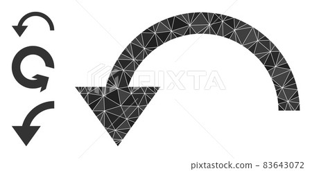 Vector Polygonal Rotate Ccw Icon with Similar Icons Vector Polygonal Rotate Ccw Icon with Similar Icons 83643072