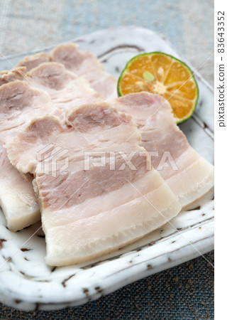Okinawan cuisine Souch car slice Okinawan cuisine Souch car slice 83643352