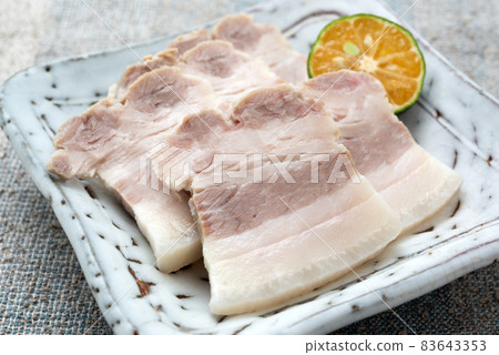 Okinawan cuisine Souch car slice Okinawan cuisine Souch car slice 83643353