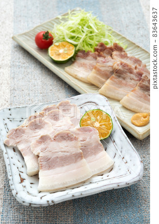 Okinawan cuisine, salted soup car and saute Okinawan cuisine, salted soup car and saute 83643637