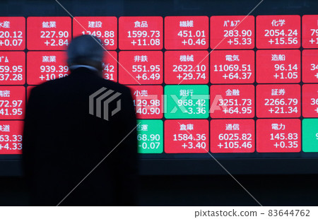 <Tokyo> Stock price board 83644762