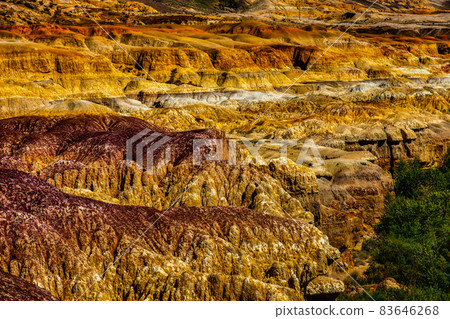 Colorful beach scenery in Xinjiang, China Colorful beach scenery in Xinjiang, China 83646268
