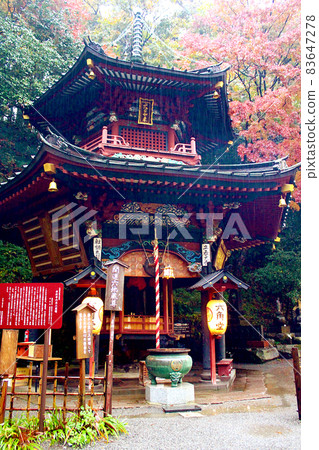 [Gunma] Autumn Mizusawa Kanzeon: Autumn leaves and Rokkakudo (Rokkakudo) 83647278